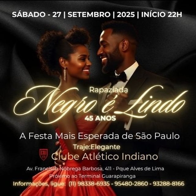 RAPAZIADA NEGRO É LINDO 45 ANOS 2025 - Review
