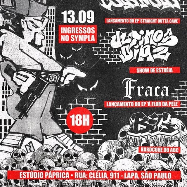 TACITURNO APRESENTA: COLD MOLD (CWB) + ULTIMOS DIAZ (RJ/SP) + BIG (ABC) + FRACA 2025 - Review