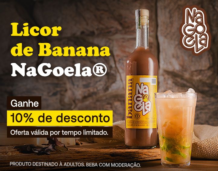 Cachaça Artesanal Na Goela com 10% off