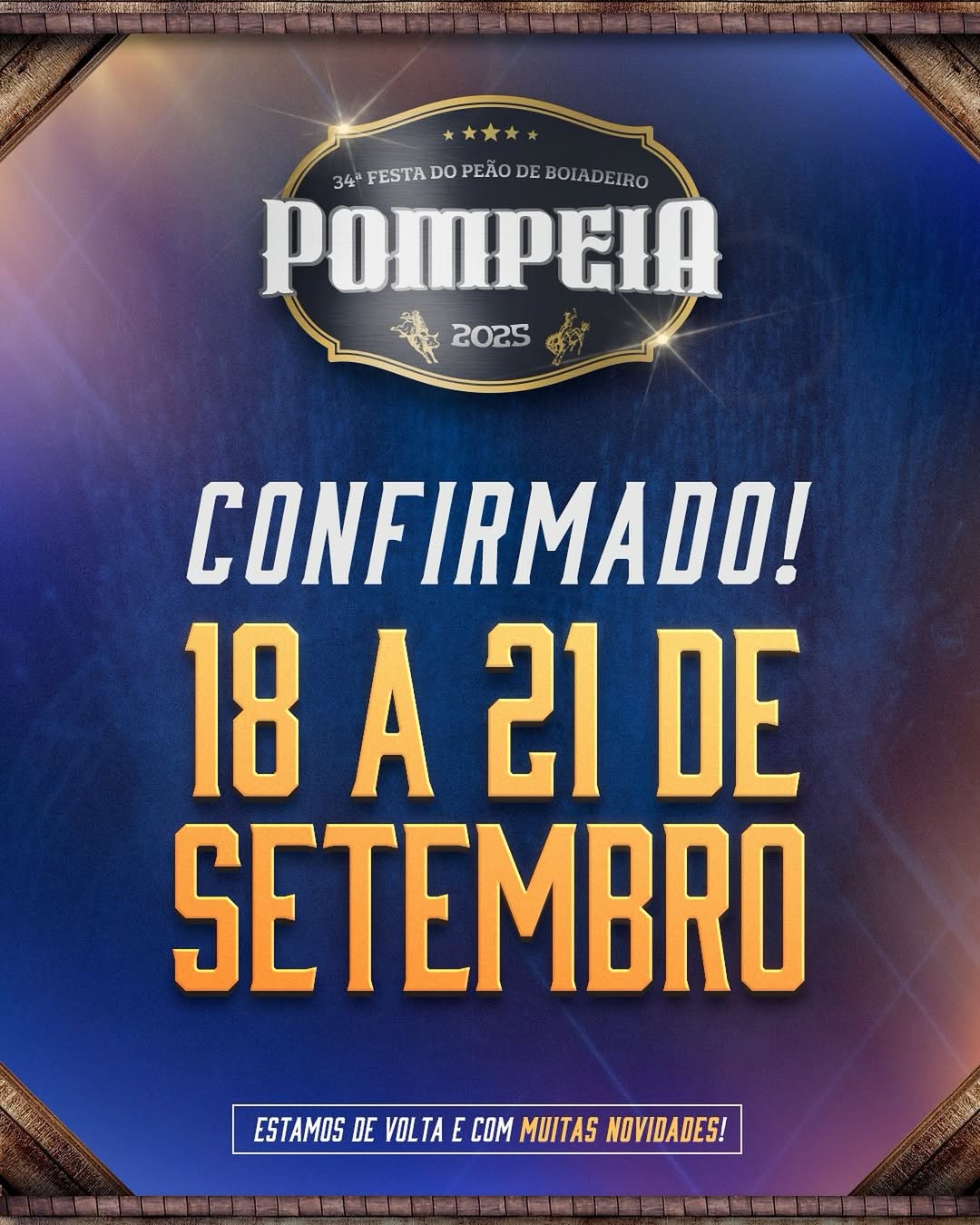 34º Festa do Peão de Pompeia 2025