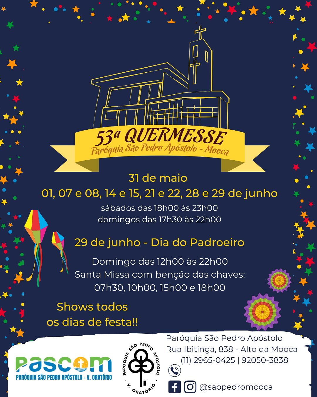 53ª Quermesse Paróquia São Pedro Apóstolo - Mooca
