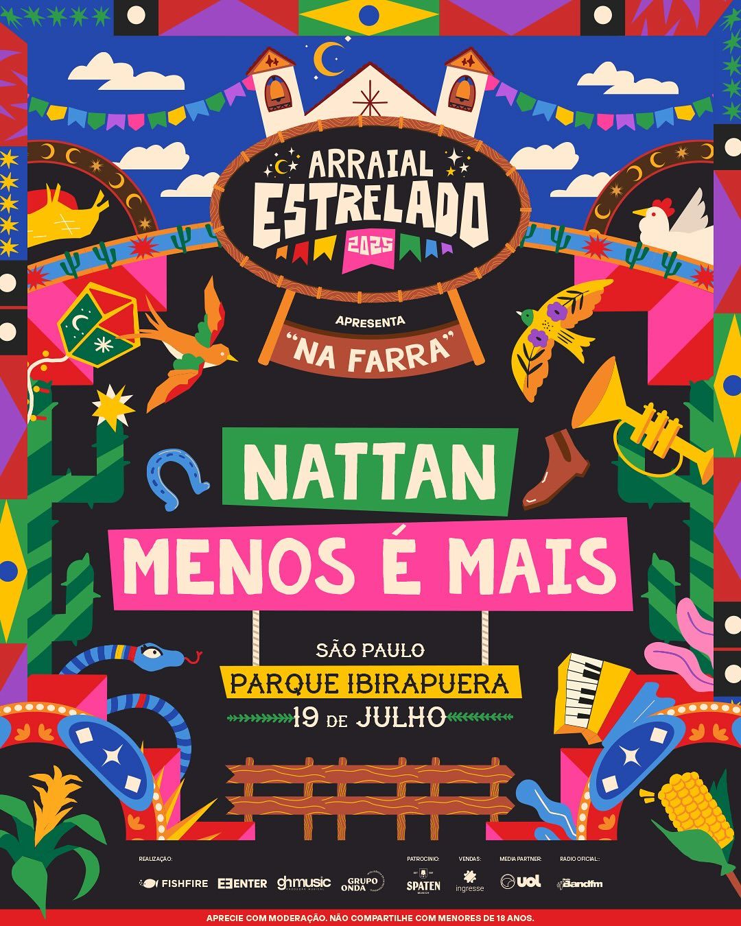 Arraial Estrelado no Parque do Ibirapuera 2025