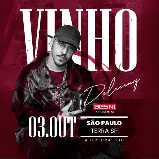 Besni Apresenta Show do Delacruz Turnê Vinho no Terra SP 2025 - Review