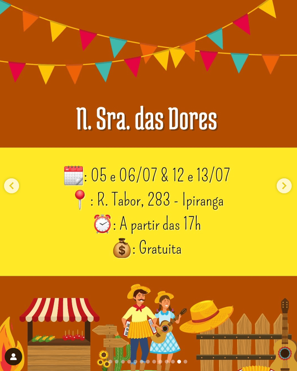 Festa Junina da Paróquia Nossa Senhora das Dores no Ipiranga 2025 