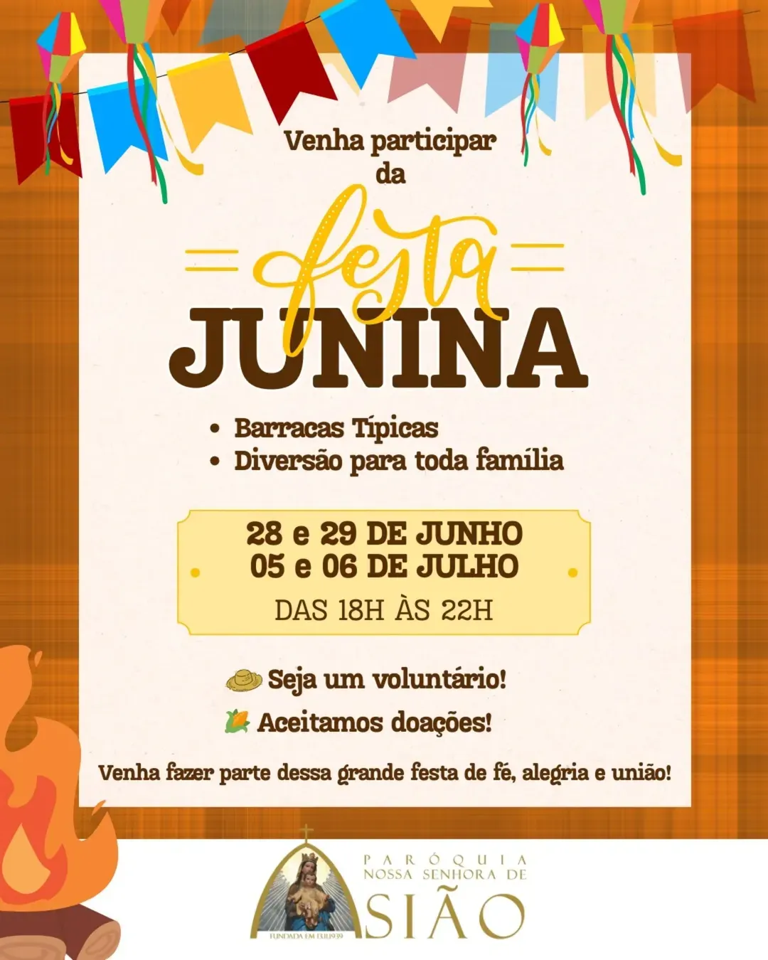 Festa Junina da Paróquia Nossa Senhora de Sião 2025 