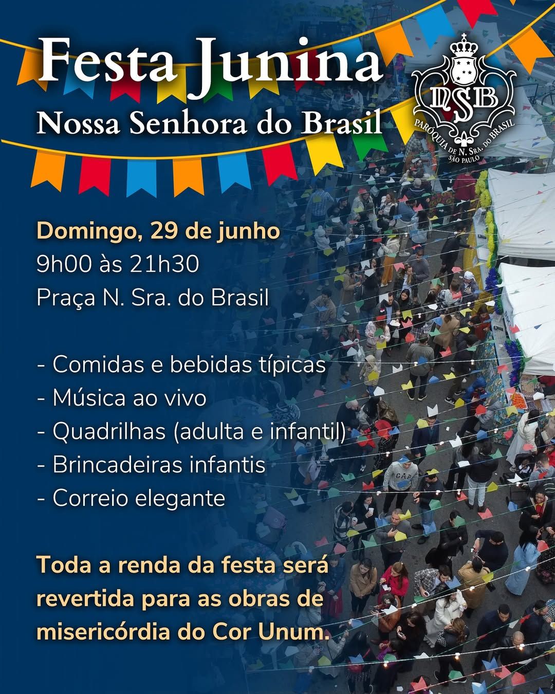 Festa Junina da Paróquia Nossa Senhora do Brasil 2025 