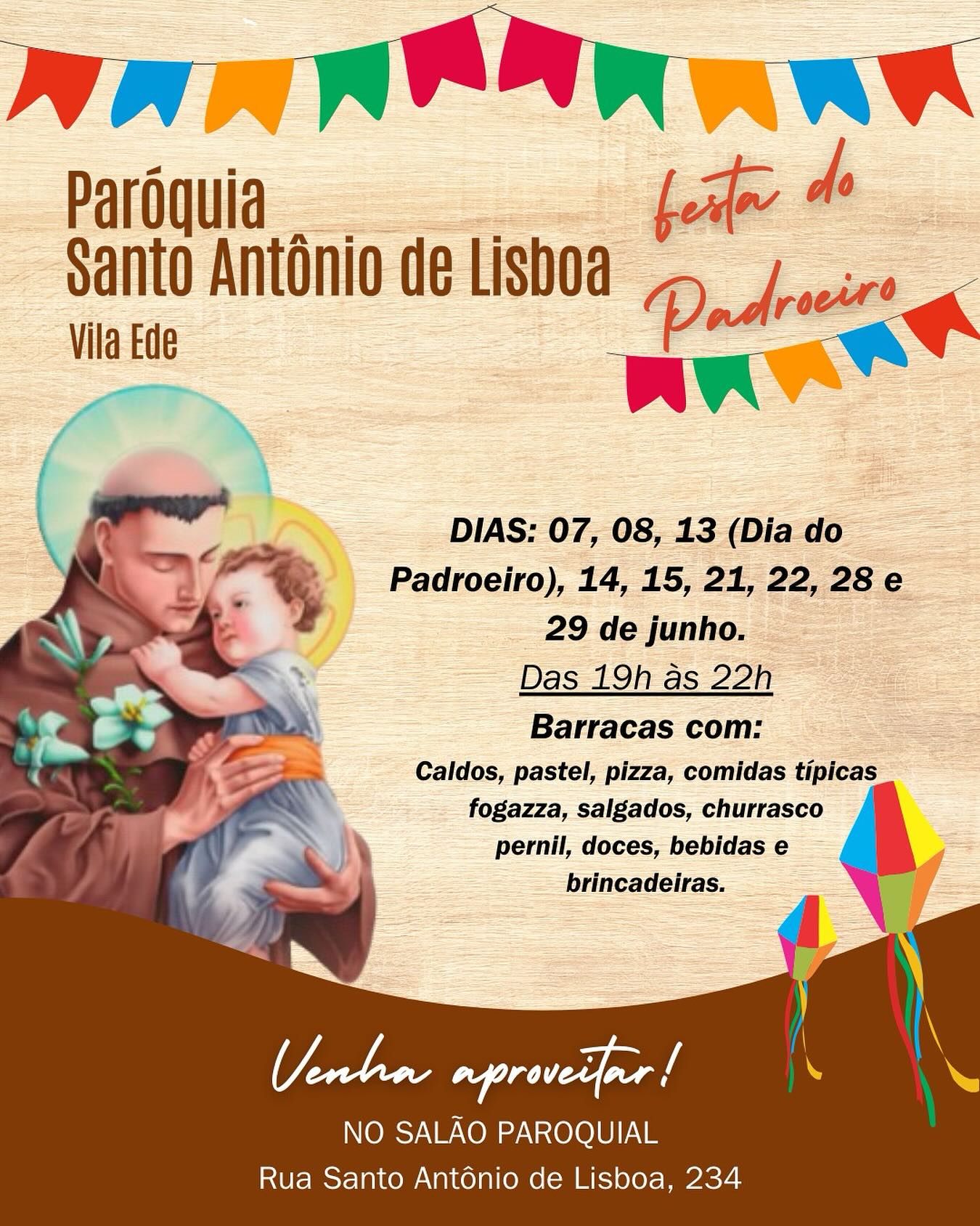 Festa Junina da Paróquia Santo Antônio de Lisboa 2025