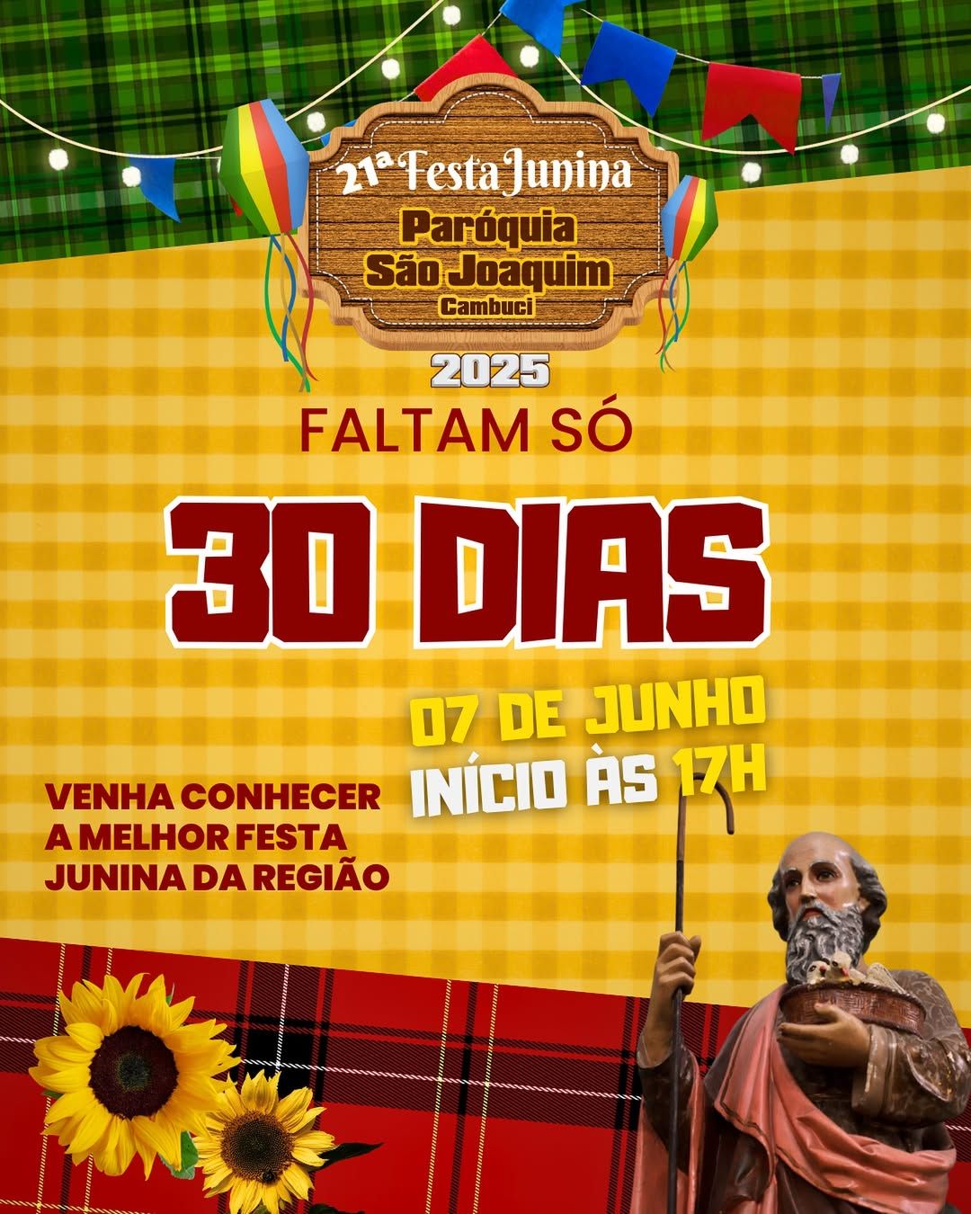 21ª Festa Junina da Paróquia São Joaquim 2025