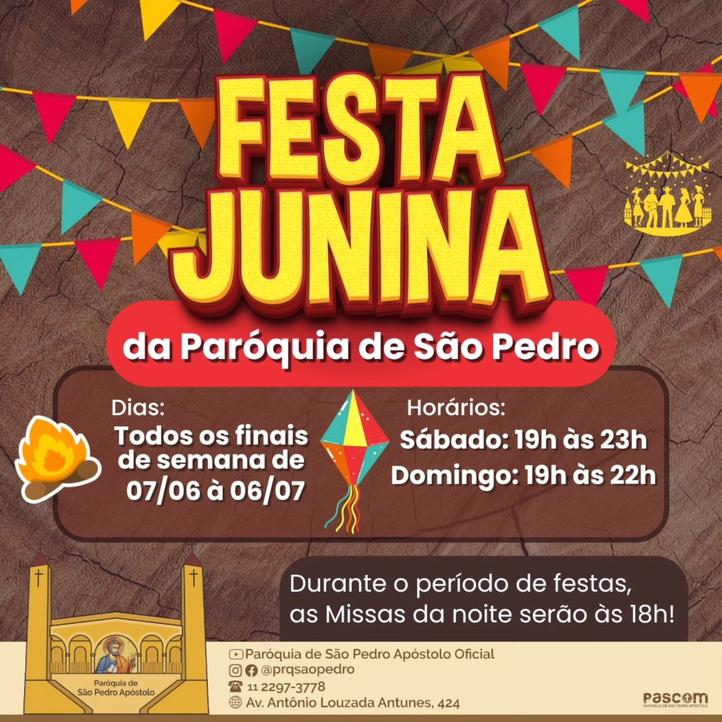 Festa Junina da Paróquia de São Pedro 2025 