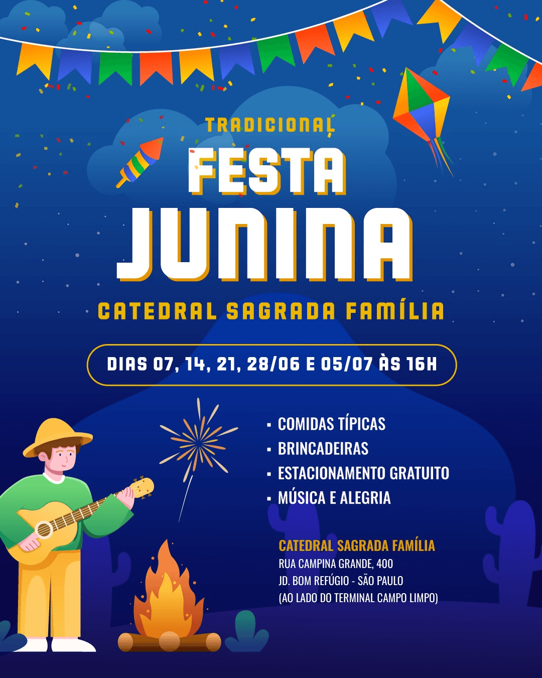Festa Junina da Catedral Sagrada Família 2025