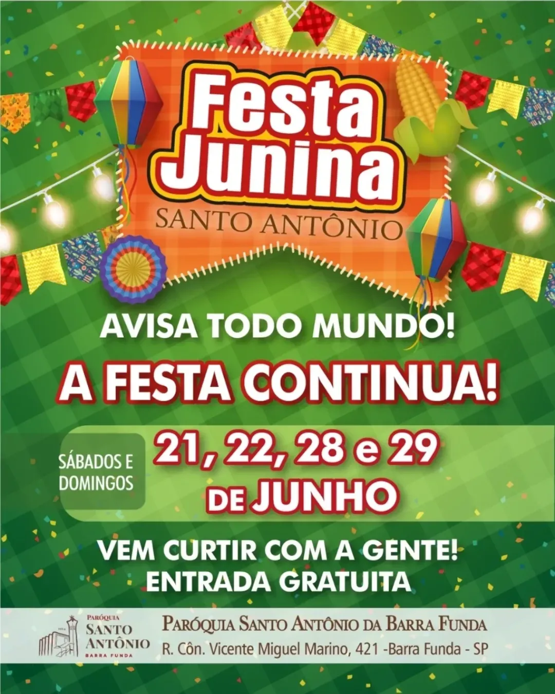 Festa Junina da Santo Antônio da Barra Funda 2025 - Review