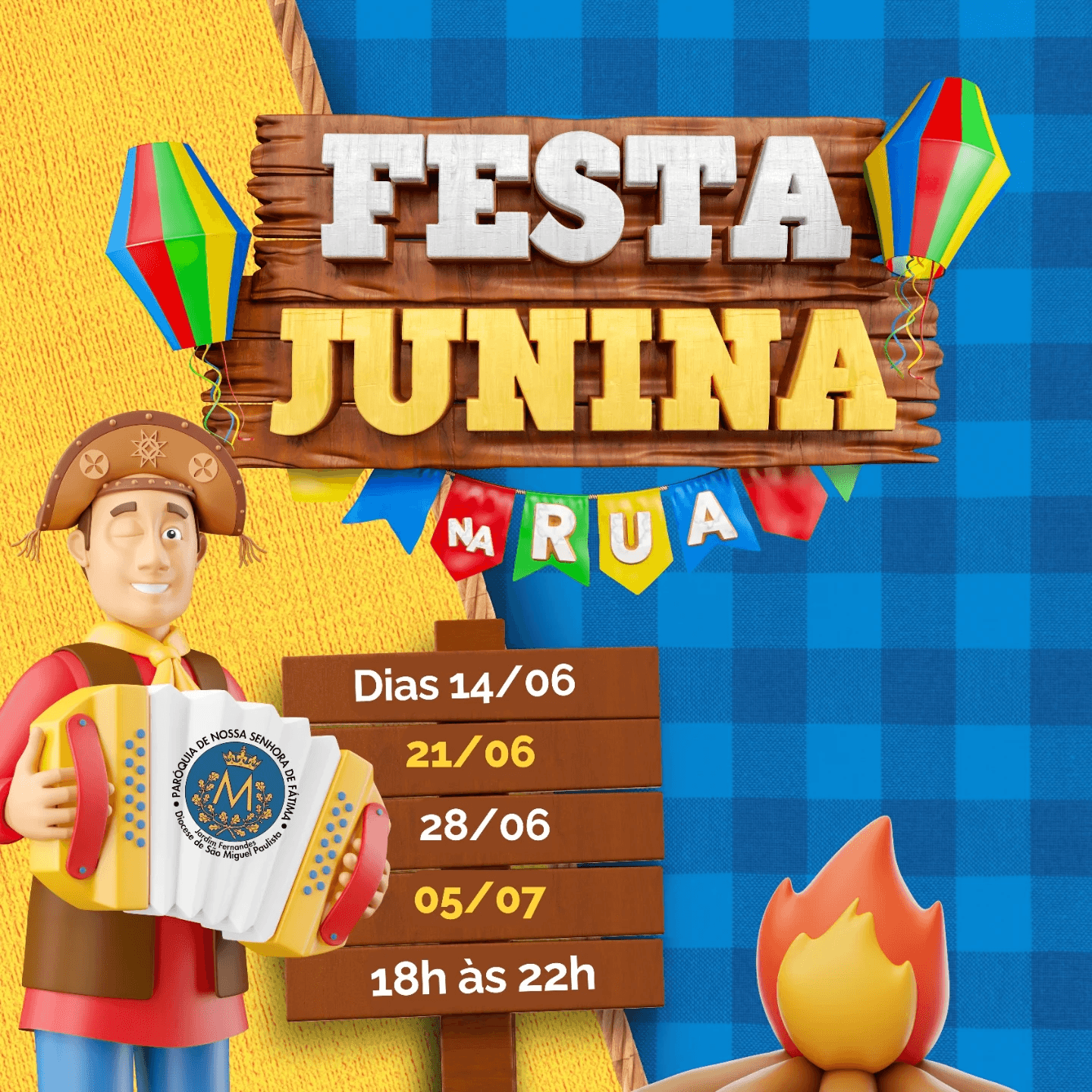 Festa Junina na Rua – Paróquia Nsa. de Fátima 2025