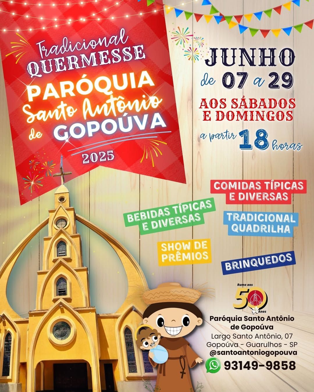 Quermesse da Paróquia Santo Antônio de Gopoúva – 2025 