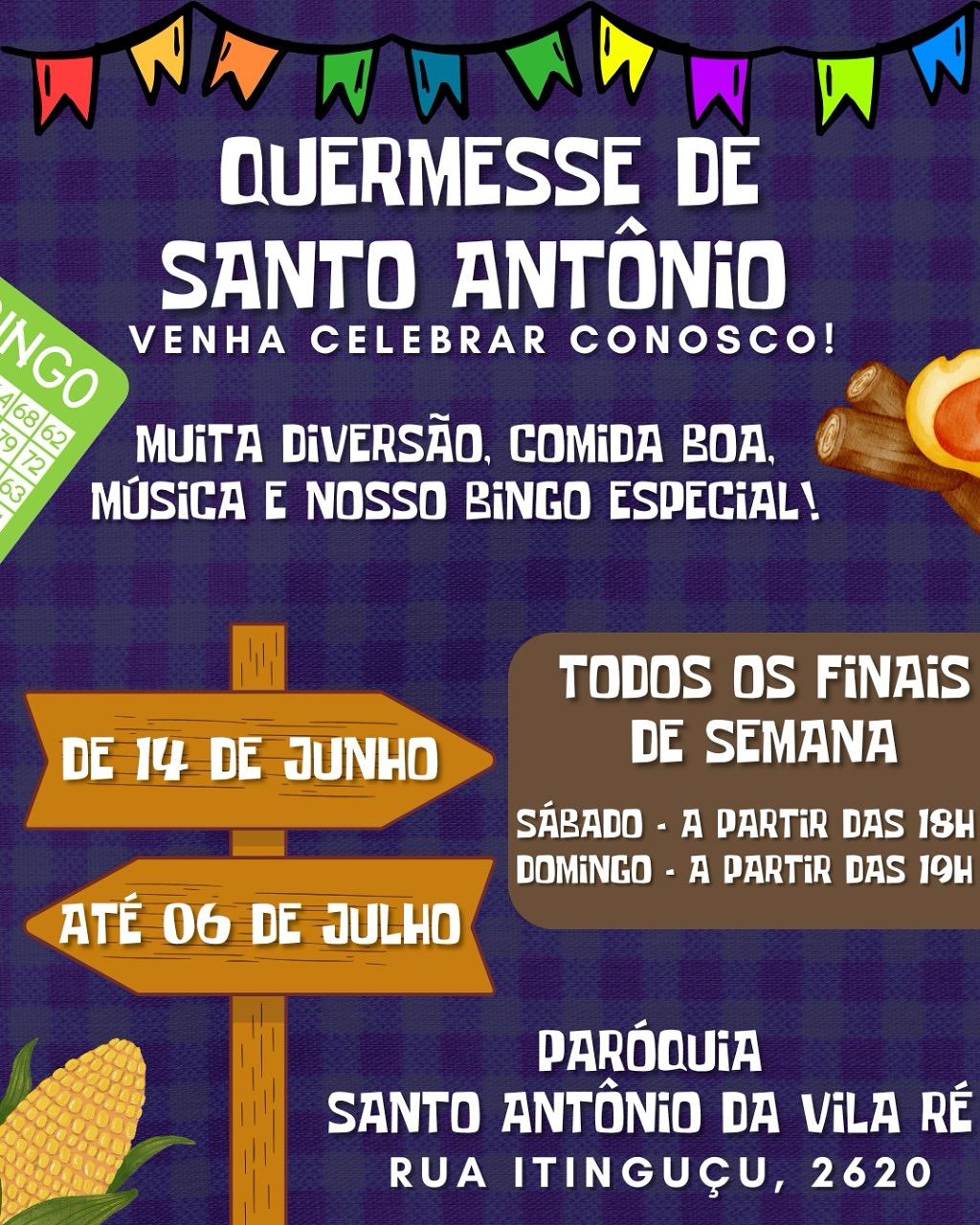 Quermesse de Santo Antônio da Vila Ré 2025 