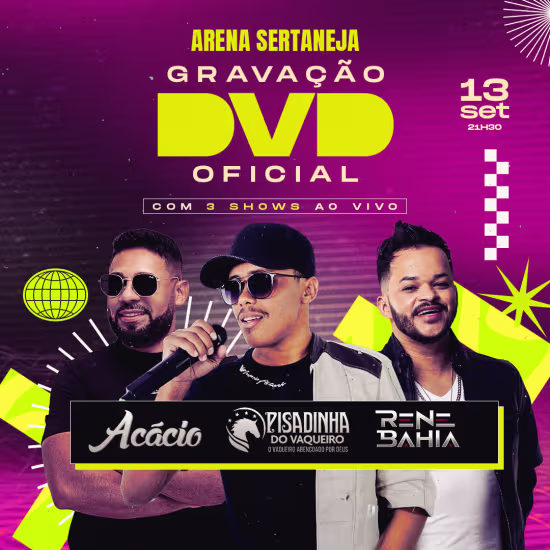 Show do Acácio, Pisadinha do Vaqueiro e Rene Bahia 2025 - Review