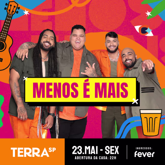 Show do Menos é Mais no Terra SP 2025