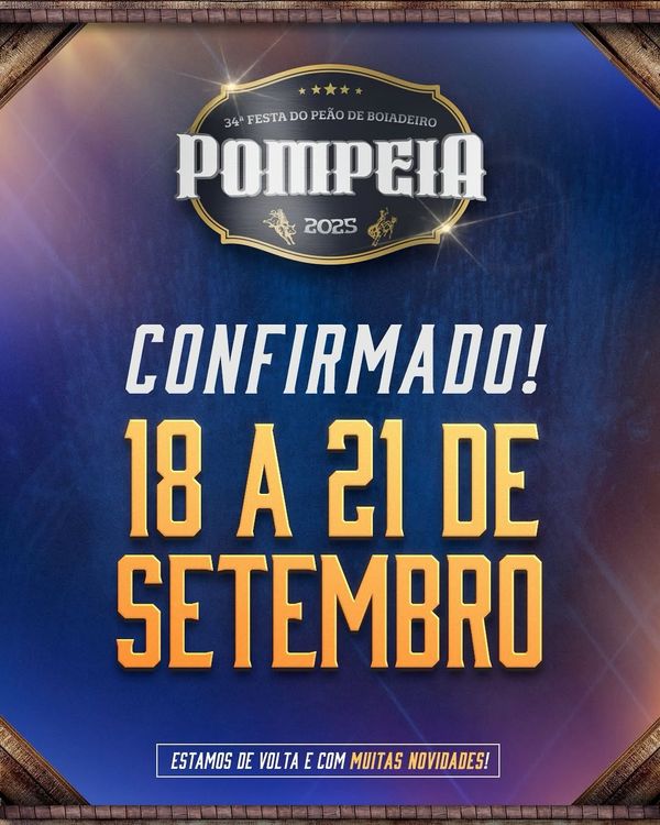 34º Festa do Peão de Pompeia 2025