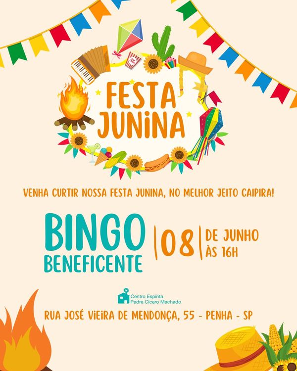 Festa Junina Beneficente do Centro Espírita Padre Cícero Machado 2025 