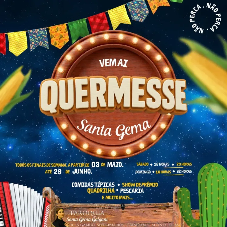 Festa Junina da Paróquia Santa Gema Galgani 2025 