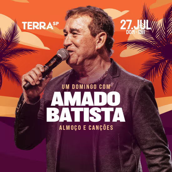 Show Um Domingo com Almoço e Canções — Amado Batista 2025