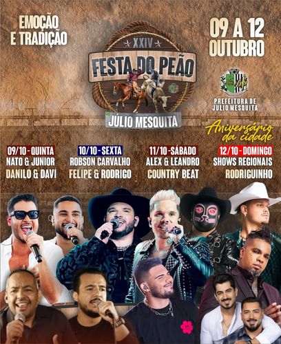 24º Festa do Peão de Júlio Mesquita 2025