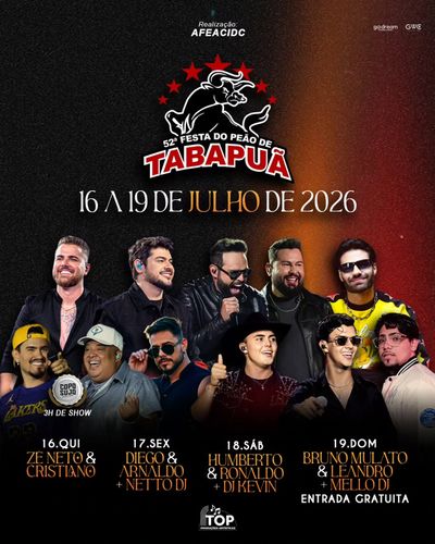 Festa do Peão de Tabapuã 2026