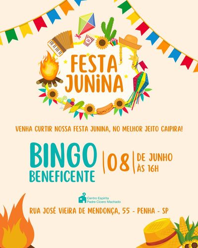 Festa Junina Beneficente do Centro Espírita Padre Cícero Machado 2025