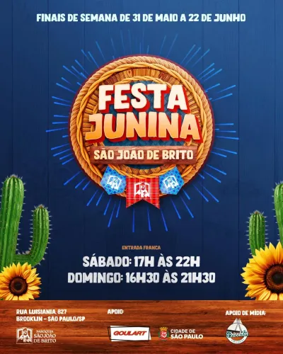 Festa Junina São João de Brito 2025 