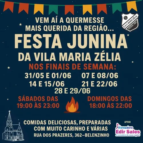 Festa Junina da Vila Maria Zélia 2025