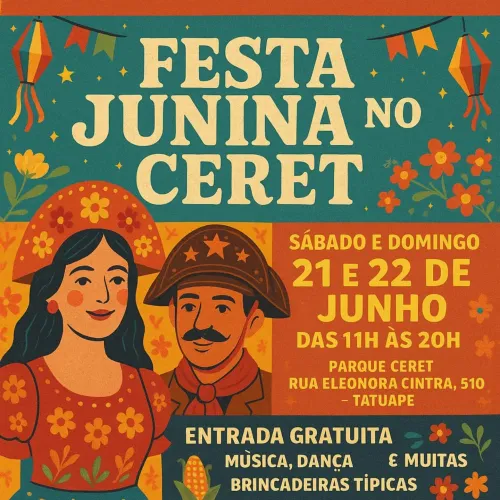 Festa Junina no CERET – Tatuapé/Anália Franco 2025