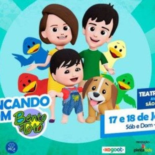 Brincando com Bento e Totó no Teatro Gazeta 2026